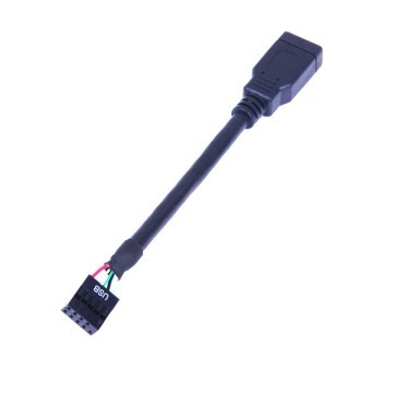 Motherboard USB 2.0 9-Pin to USB3.0 Type-A Cable Adaptor