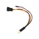Mini 3 Pin GPU Female to Mini 2 Pin GPU Male and 4 Pin Fan Male Cable