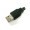 USB Type-A Male Connector - Black (100 Pack, No Casing)