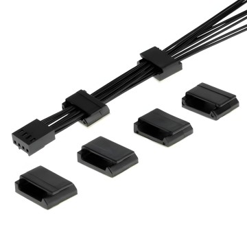 Black Cord Clips 13mm 16mm