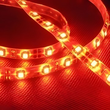 Custom Length Sleeved LED Light Strip - Red