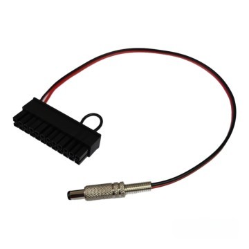 DC5.5x2.5mm to HDPLEX 24 Pin Main Power Cable with Auto Start Jumper