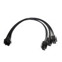ATX 3.0 PCIe 5.0 600W Triple 8 Pin to 12VHPWR 16 Pin Power Cable for ITX SFX
