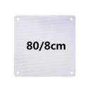 White PVC Ultra Thin 0.45mm Computer Case Fan Dust Filter 8cm