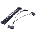 Four Power Supply Adapter Cable Black