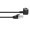 Angled RJ45 Ethernet Extension Cable with Panel Mount