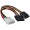 4 Pin Molex to Dual SATA Power Adapter Cable