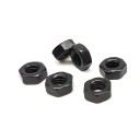 M3 Hex Lock Nut Black Carbon Steel