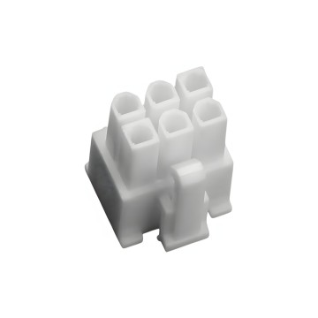 6 Pin PCI Express PCIE Power Female Connector with Pins White