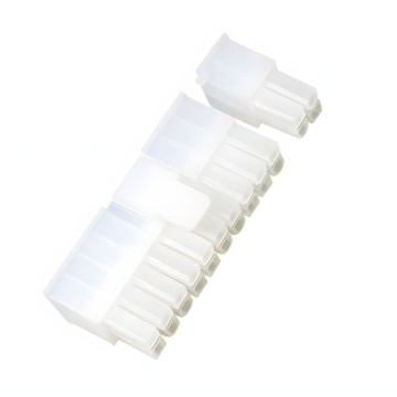 24 Motherboard Power Female Connector with Pins Transparent White