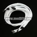 Silverstone Strider Premium Single Sleeved Modular Cables Set (White)