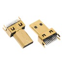 Premium Gold Plated Micro HDMI 19P Male Connector