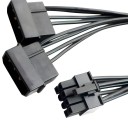 Dual 4-Pin Molex to 8-Pin PCI-E Power Cable