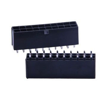 18 Pin PSU Modular Male Header Connector Straight Black