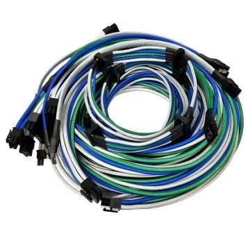 Premium Tailor Made Single Sleeved Modular Cables for Rosewill Quark 1200W