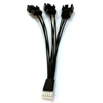 5-Pin VGA PWM Mini PH Connector to Triple PWM 4-Pin Fan Cable Splitter