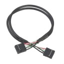 Wifi Bluetooth Card 9 Pin to 9 Pin USB Header Cable for Gigabyte