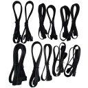 Custom Length Premium Black Ribbon Modular Cable 8 Pin PCIE for Corsair