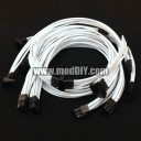 Be Quiet! Straight Power E9-CM Premium Single Sleeved Modular Cables Set (White)