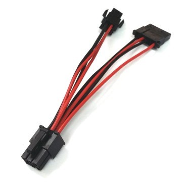 Silverstone SX600-G 6-Pin to 4-Pin ATX Male / 4-Pin Molex Female (10cm)