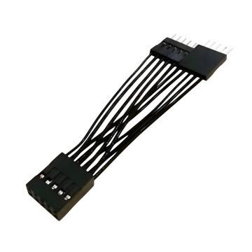 10 Pin USB AC97 HD Audio Internal Header to Dual 5 Pin Y Cable 5cm