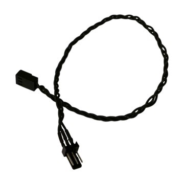 3 Pin Computer Fan Extension Twisted Cable All Black