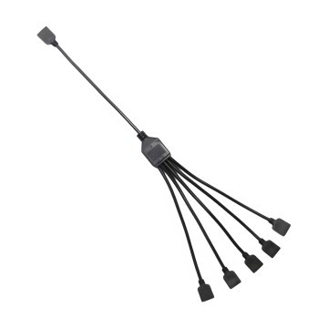 Computer Lighting 5V 3 Pin RGB Splitter Cable 1 to 5 Way Split 30cm
