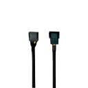 Custom Length 5 Pin RGB Fan Sleeved Extension Cable
