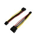 Drive Cage 4 Pin Molex to MicroFit 3.0mm 8 Pin Cable for Lenovo TS440