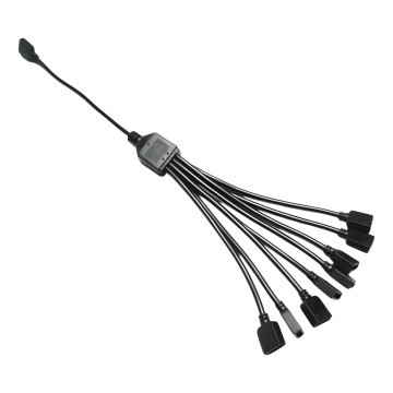 Computer Lighting 12V 4 Pin RGB Splitter Cable 1 to 8 Way Split 30cm