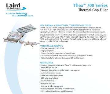 Laird Tflex 700 Series Best Thermal Silicone Pad 5.0W mK