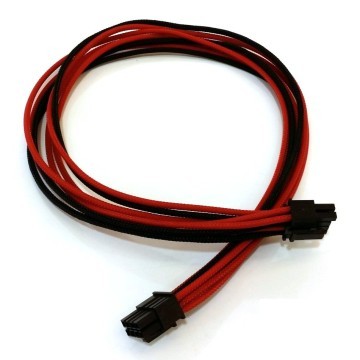 Corsair CX750M Single Sleeved 8pin to 6+2pin Modular Cable (Black/Red)