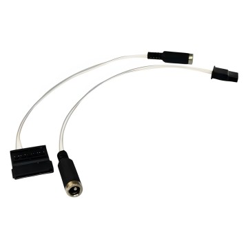 DC5.5x2.5 DC Barrel Jack to SATA Power Cable Adapter Silver Wire
