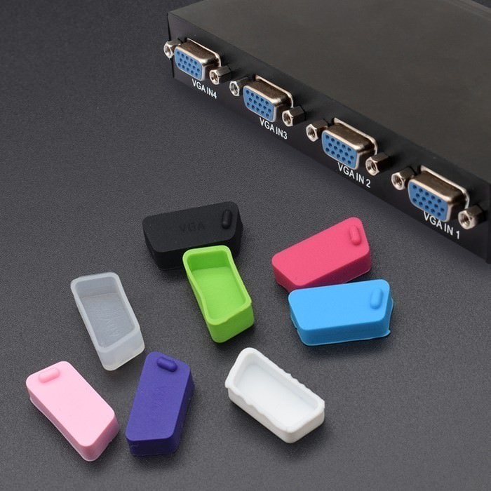 VGA Port Silicone Rubber Dust Cover