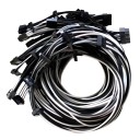 Single Sleeved PSU Modular Cables Set Black Grey for Seasonic