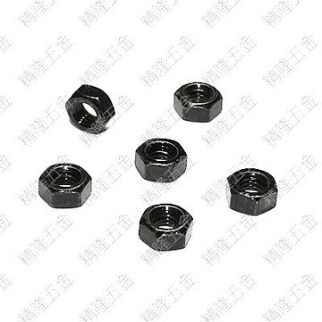 M6 Hex Lock Nut - Black Carbon Steel