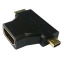 HDMI to MiniMicro HDMI T Adaptor