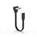 Ultra Soft USB 2.0 Type A to C MF Silicone Ribbon Cable Down Angle