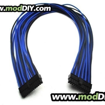 Silverstone Single Sleeved Power Supply Modular Cables Set (Black /Blue)