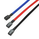 Custom Length 3 Pin Fan Sleeved Female to Female Cable