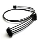 Premium Cougar GX 1050 8-Pin to 2 x 4-Pin Molex Modular Cable (Black)