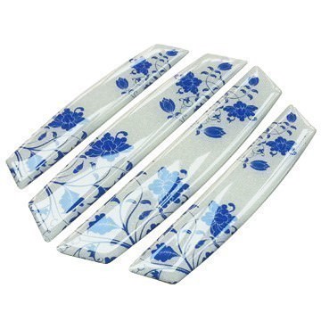 Car Door Edge Guards Anti-collision Scratch Protection Strip Bumpers (Flower)