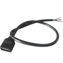 LED RGB Aura Lighting 4 Pin Extension Open End Cable 30cm