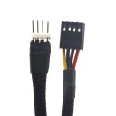 Floppy Drive FDD 4 Pin Power Sleeved Extension Cable 50cm