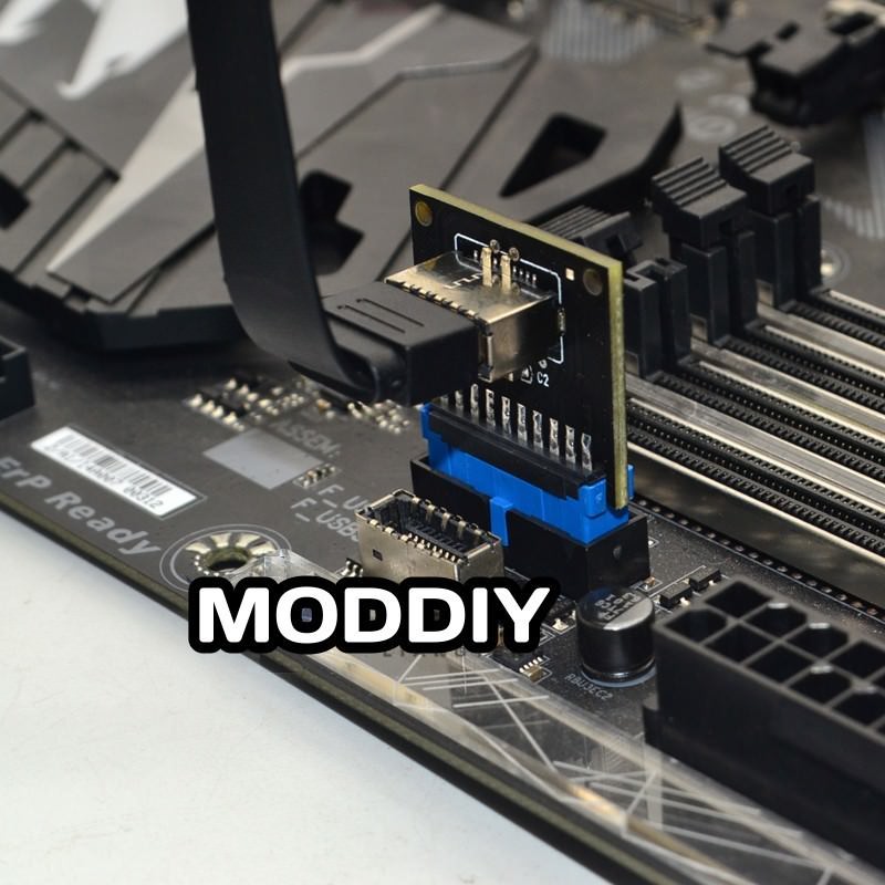 USB 3.0 19Pin to Motherboard USB 3.1 Type C Front Panel Header Adapter