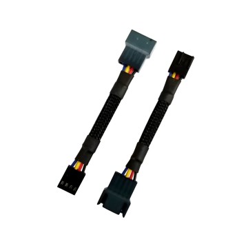 5 Pin CPU Fan to 4 Pin Standard PWM Fan Adapter Sleeved Cable 5cm for HP