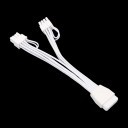 ATX 3.0 PCIe 5.0 600W 12VHPWR 16 Pin to Dual 8 Pin PCIE Adapter Cable White