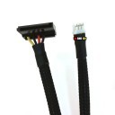 Mini PC Mini 3-Pin to SATA Power Sleeved Cable (50cm)