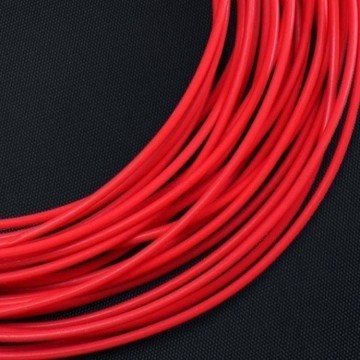 High Quality F4 PTFE Tubing - Red (1mm ID x 2mm OD)