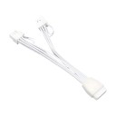 ATX 3.0 PCIe 5.0 600W 12VHPWR 16 Pin to Dual 8 Pin PCIE Adapter Cable White